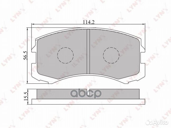 Колодки тормозные дисковые перед BD5503 LYN