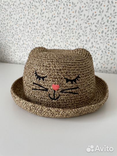 Соломенная шляпа детская
