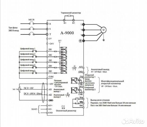 Частотный преобразователь 30 кВт 380v