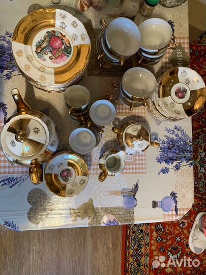 Сервиз чайный, кофейный, 12 предметов