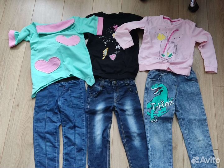 Детские вещи пакетом для девочек 116 122