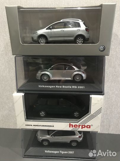 Модели авто Volkswagen VW в масштабе 1:43