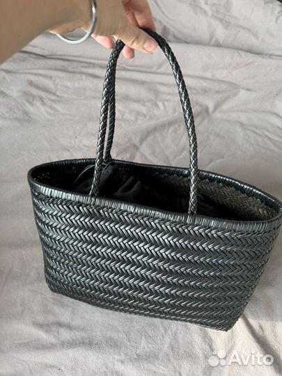 Сумка плетеная натуральная кожа