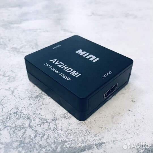 Адаптер конвертер AV-hdmi c питанием