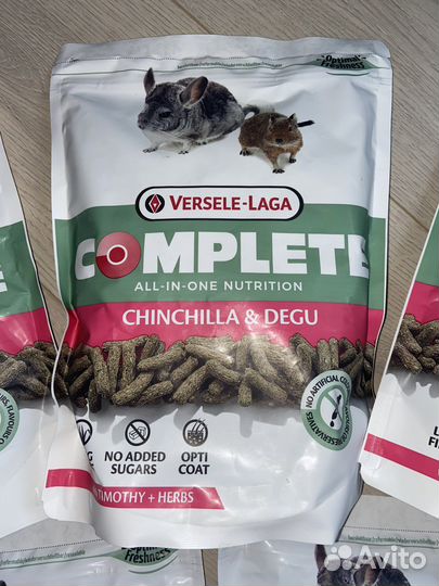 Корм Versele laga Complete для шиншилл и дегу