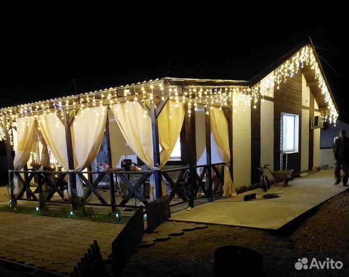 Гирлянда бахрома 12м