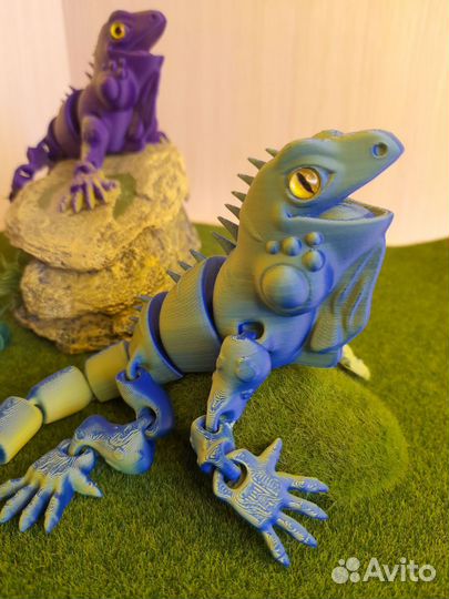 Игуана 3D игрушка