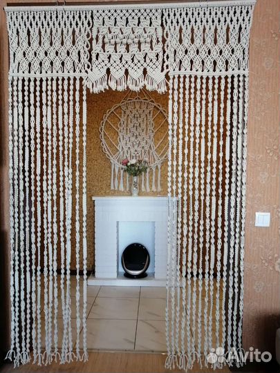 Макраме штора