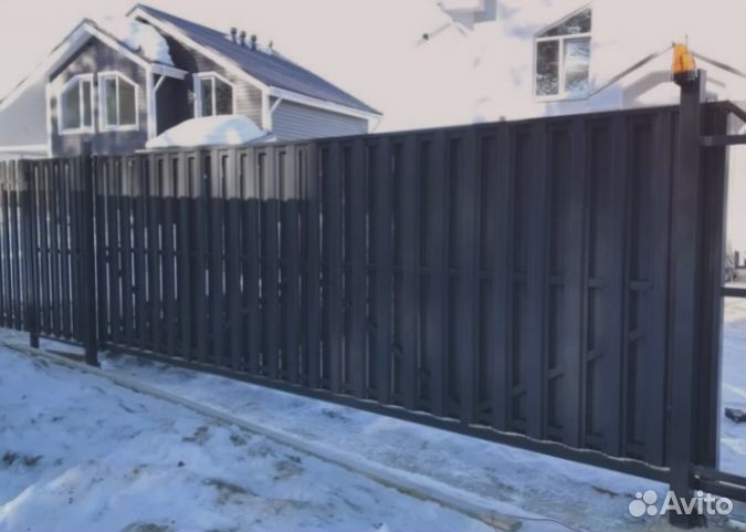 Откатные ворота на заказ 4,3*2