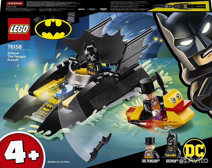 Lego DC 76158 Погоня за Пингвином на Бэткатере
