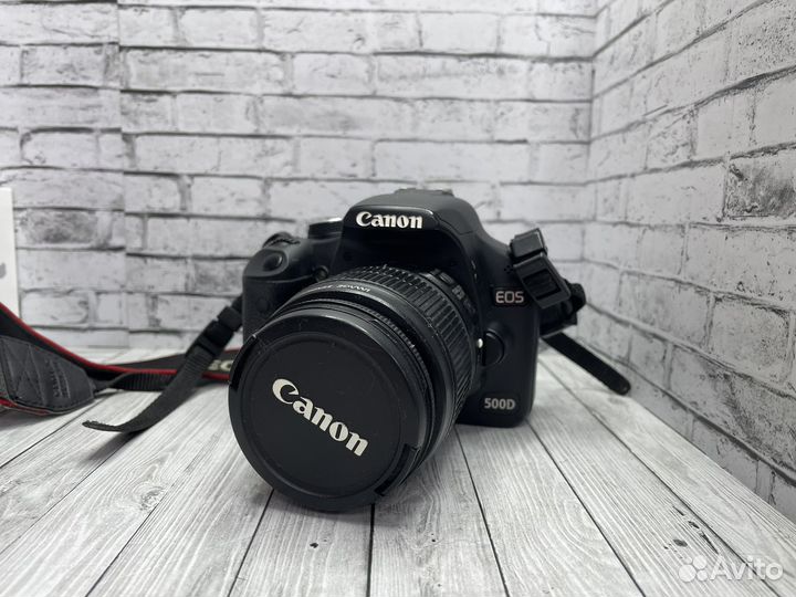 Зеркальный фотоаппарат canon 500d 18/55