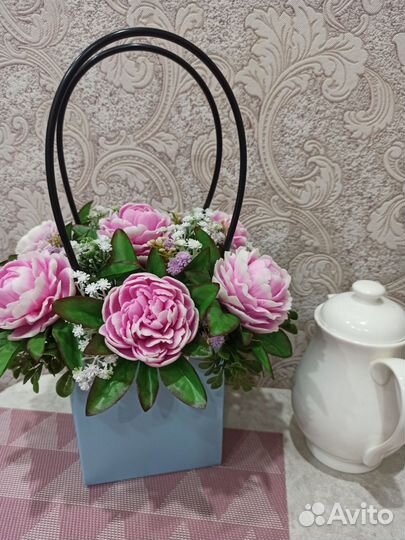 Букет цветов из мыла