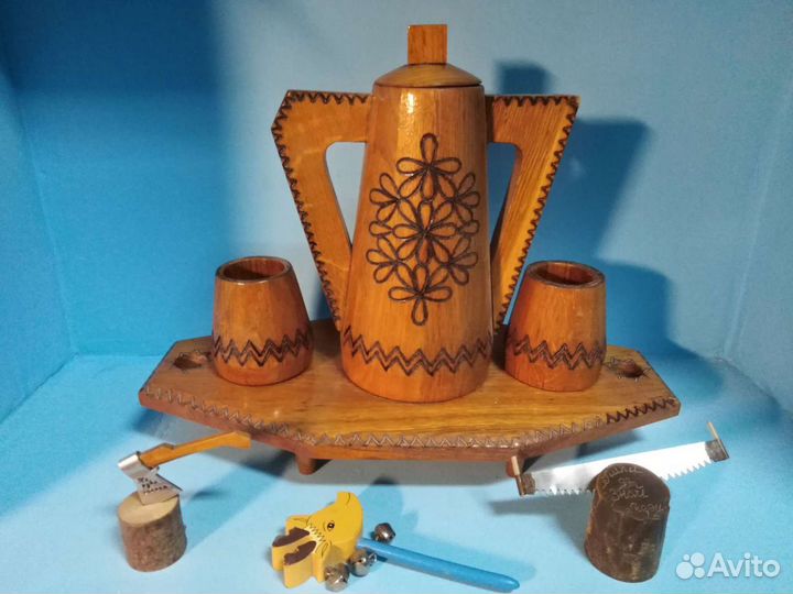 Посуда и игрушки из дерева СССР