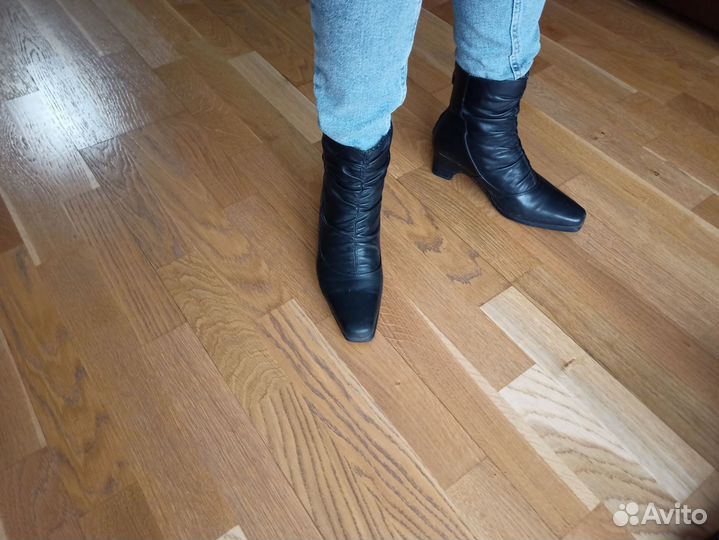 Тёплые сапожки из нат.кожи женские, 37 размер