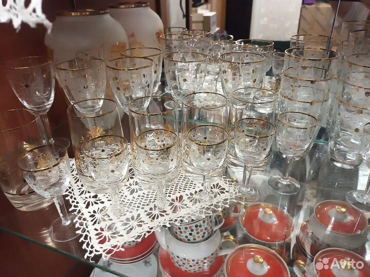 Бокалы фужеры рюмки