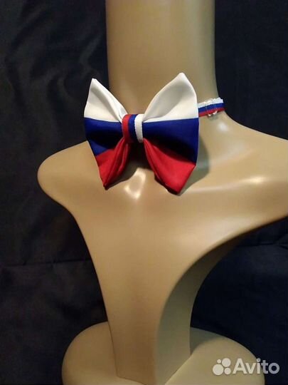 Галстук бабочка триколор