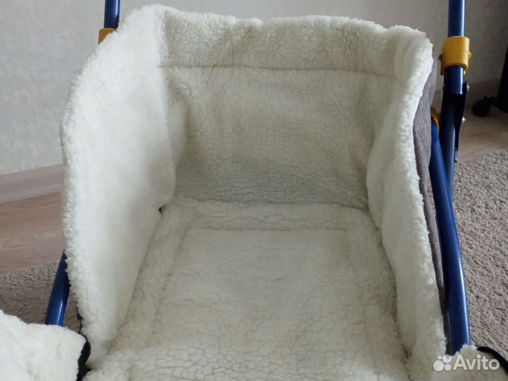 Санки детские с накидкой