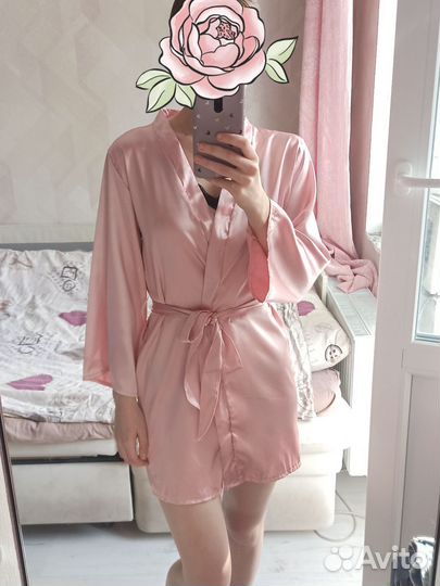 Халат женский атласный 42-44