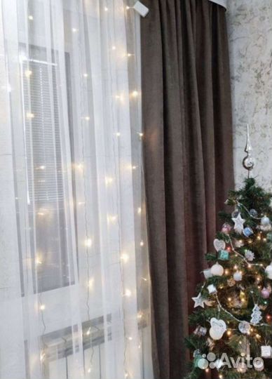 Комплект шторы и тюль новые