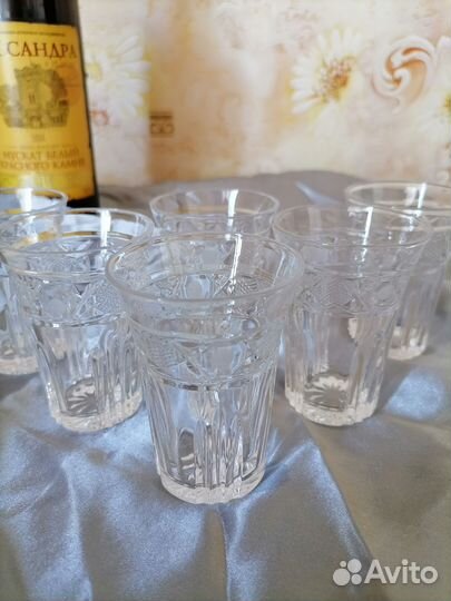 Хрустальные рюмки на ножке СССР