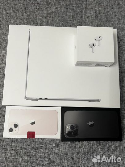 Коробка iPhone 13,13про max,airpods,макбук air