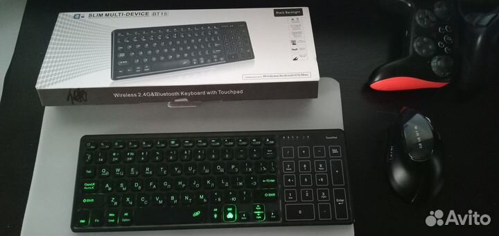 Jomaa LED Клавиатура беспроводная Cherry MX Silent