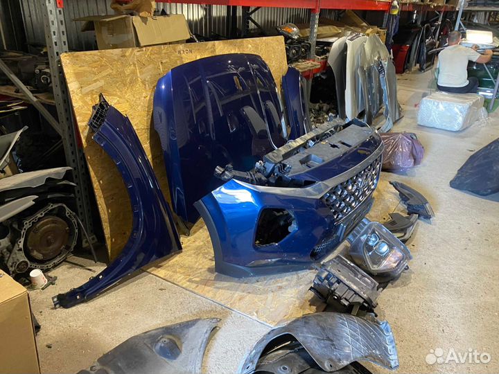 Hyundai Santa Fe 4 TM Ноускат Передняя часть авто