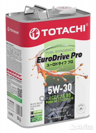 Totachi eurodrive PRO FE SL A5/B5 5W30 Масло