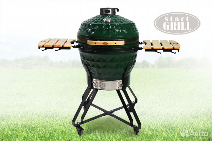 Керамический гриль Start Grill PRO 61 см зеленый