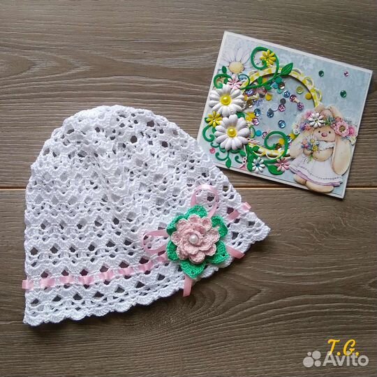 Ажурные шапочки для девочек