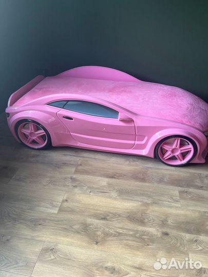 Кровать машинка с матрасом бу