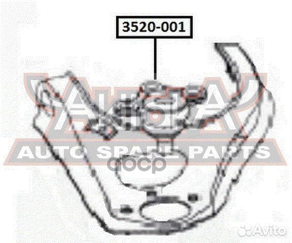 Опора шаровая перед лев 3520001 asva