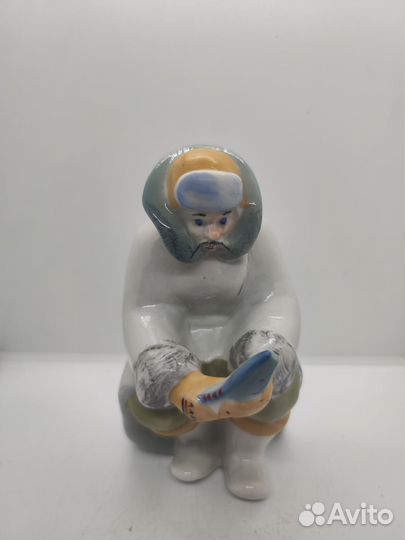 Статуэтка СССР Зимняя рыбалка