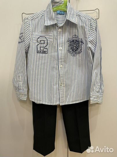 Рубашка и брюки для мальчика 104 110