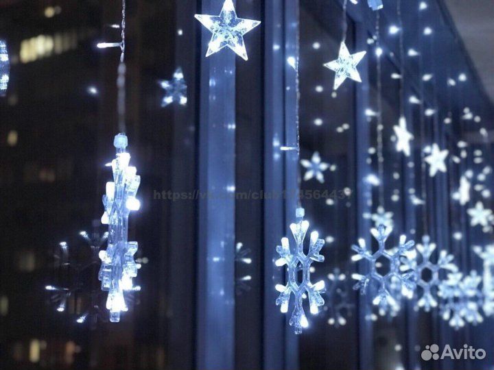 Гирлянда снежинки