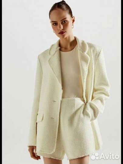 Твидовый пиджак новый