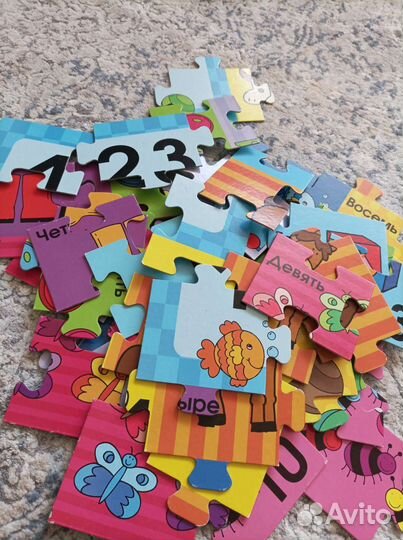 Напольный пазл,цифры,для детей от 3-5 лет