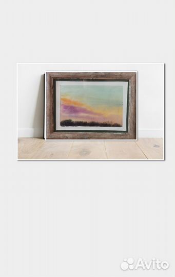 Картина акварель пейзаж