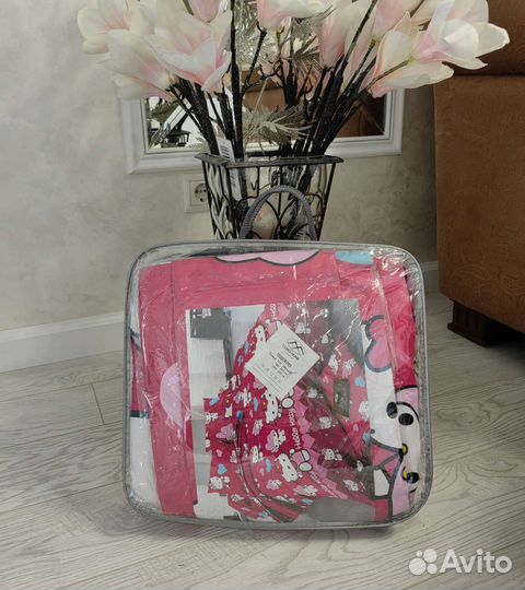 Детское постельное бельё с одеялом-покрывалом, 1,5