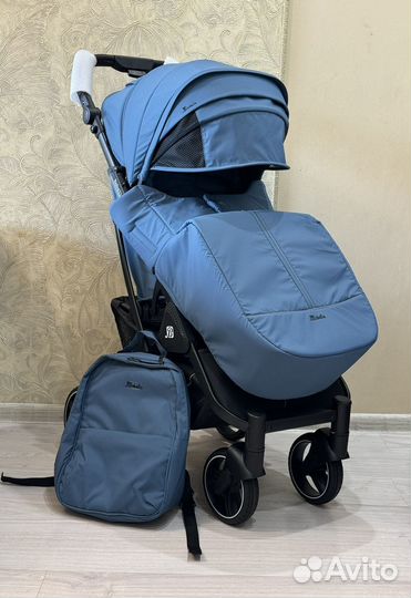 Коляска babalo 2024 бабало 24 новая синяя