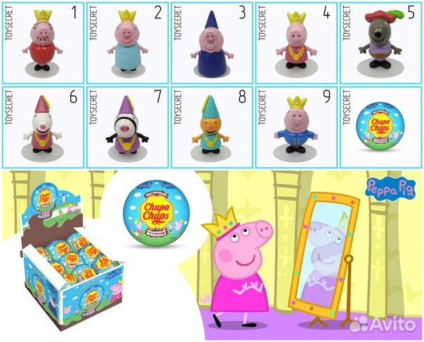 Свинка Пеппа из шоколадных шаров Чупа Чупс