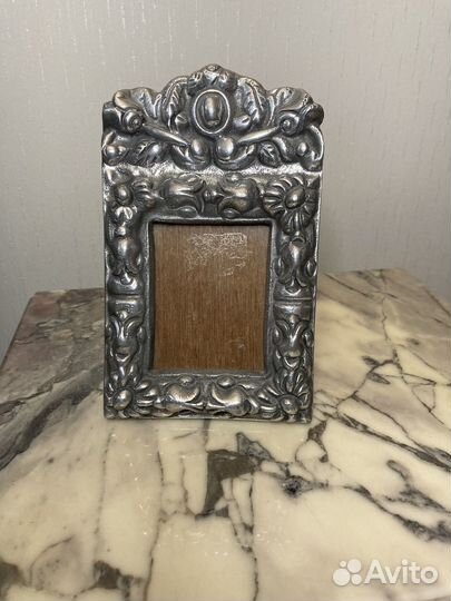 Рамка для фото серебрение. Винтаж
