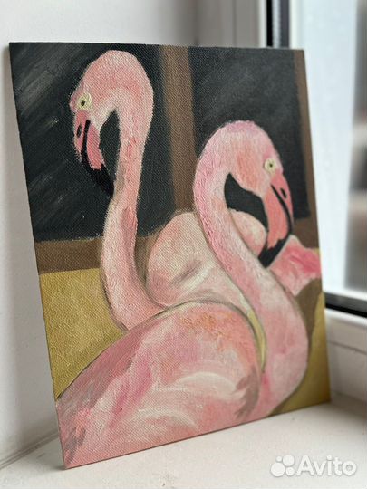 Интерьерная картина фламинго