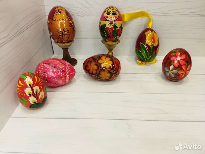 Пасхальные яйца деревянные