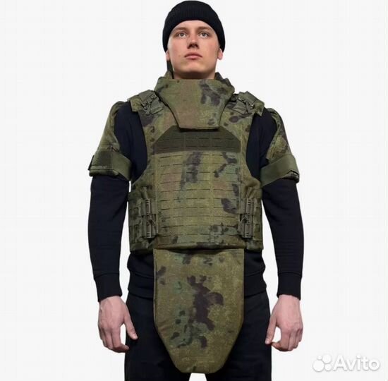 Бронежилет Бр5 с противоосколочным пакетом мох