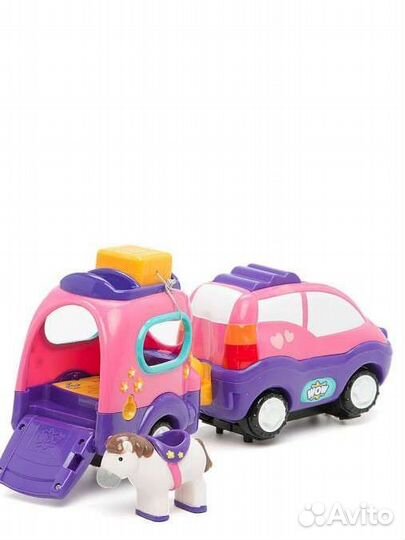 Игрушка автобус фургон с лошадью Wow