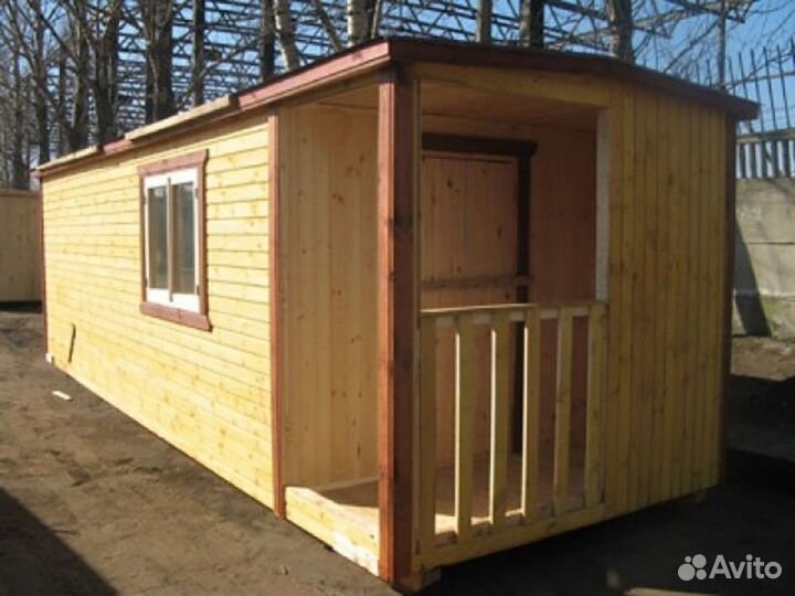 Баня с крыльцом 2.5х6 м