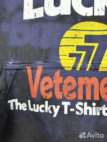 Худи Vetements Got Lucky Grey Oversize