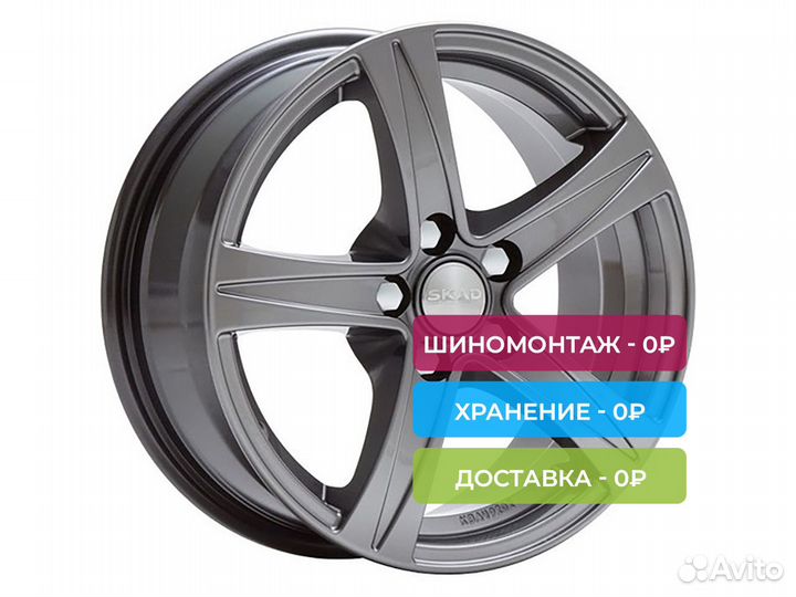 R15 5x112 6,5J ET35 D57,1 Скад Sakura Графит