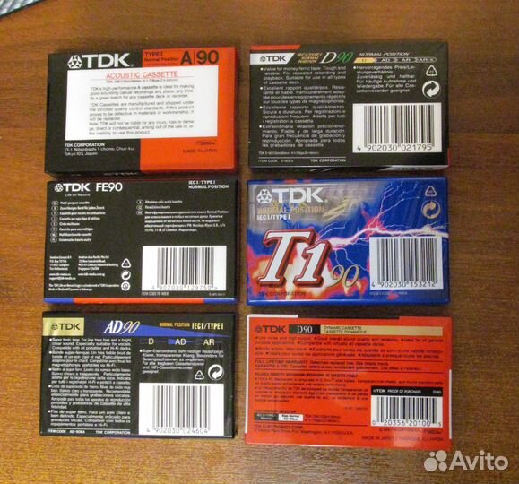 Аудиокассеты TDK миниколлекция (6 шт), цена за все